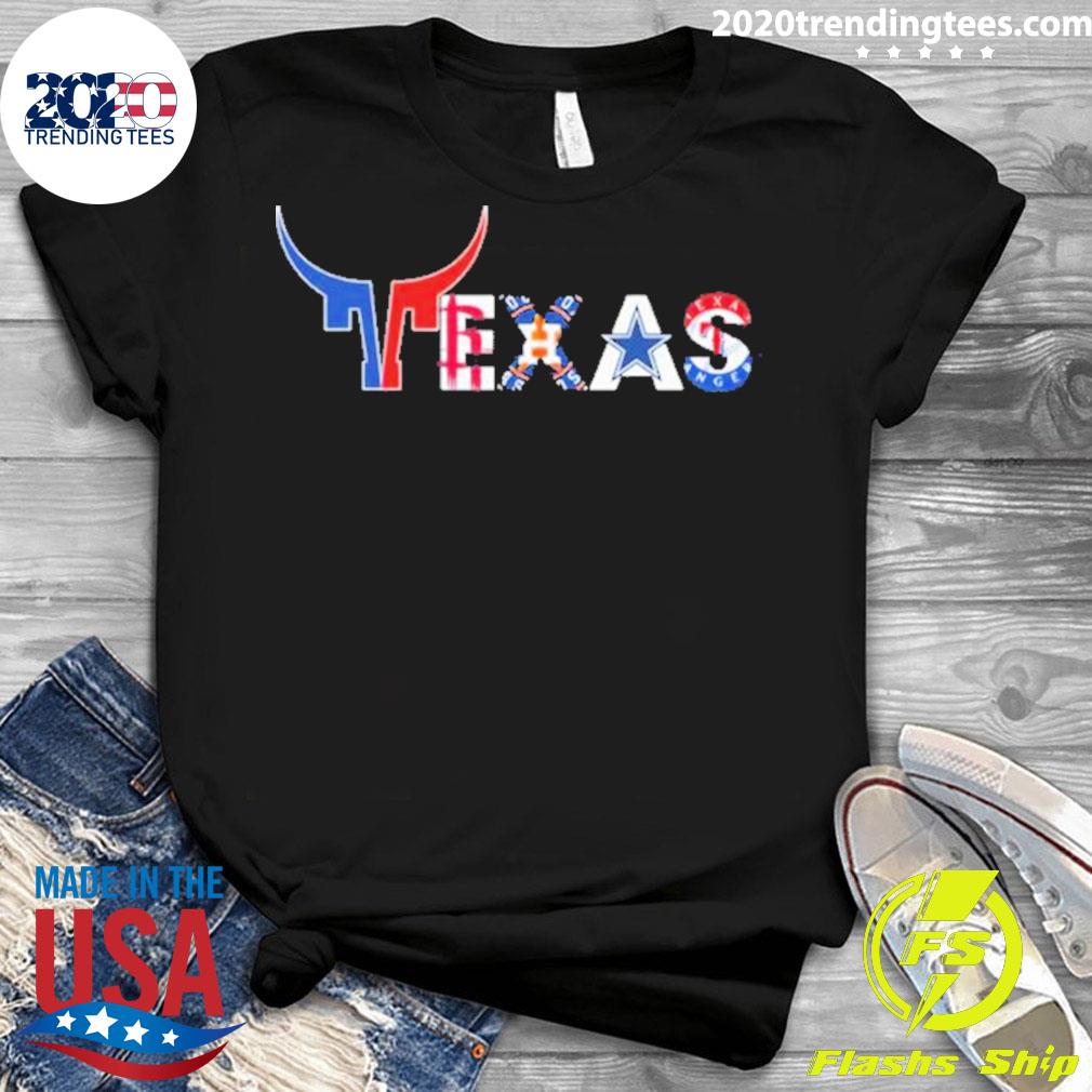 Official houston Texans Rockets Astros Dallas Cowboys - Adult & Kids T-Shirts, Sweatshirts & Hoodies apparel design preview 3