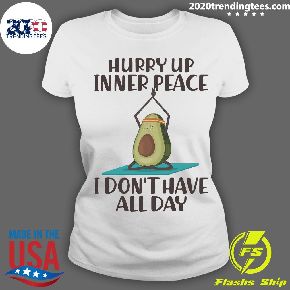Official Hurry Up Inner Peace I Don't Have All Day - Adult & Kids T-Shirts, Sweatshirts & Hoodies apparel design preview 3