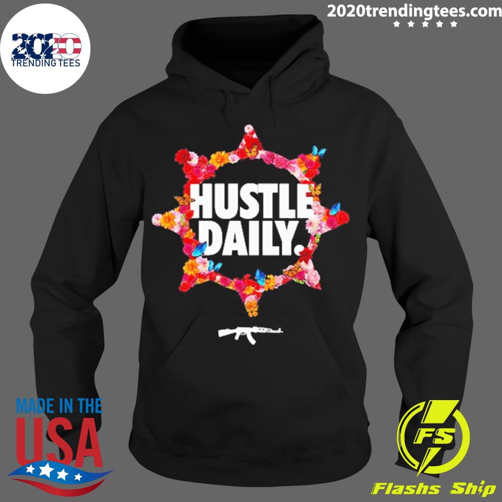 Official hustle Daily Rose Circle - Adult & Kids T-Shirts, Sweatshirts & Hoodies apparel design preview 2