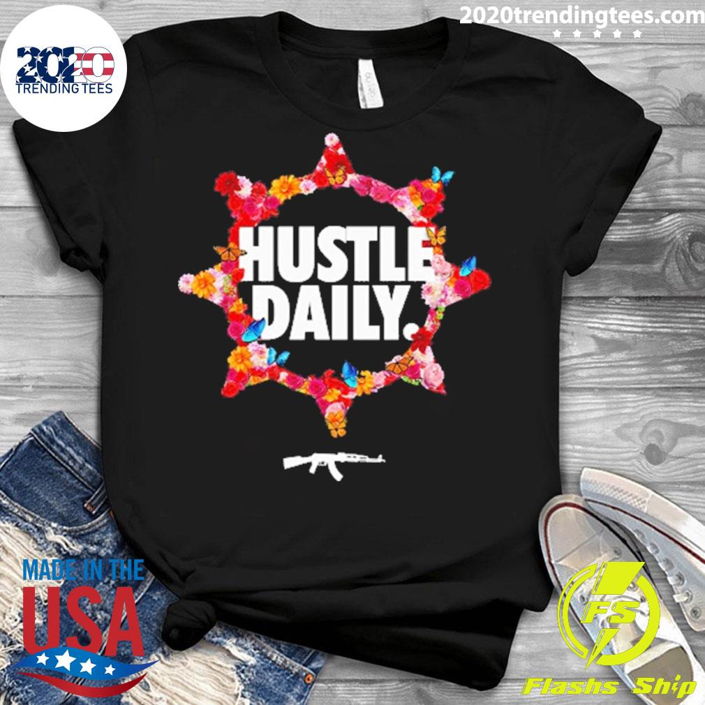 Official hustle Daily Rose Circle - Adult & Kids T-Shirts, Sweatshirts & Hoodies apparel design preview 3