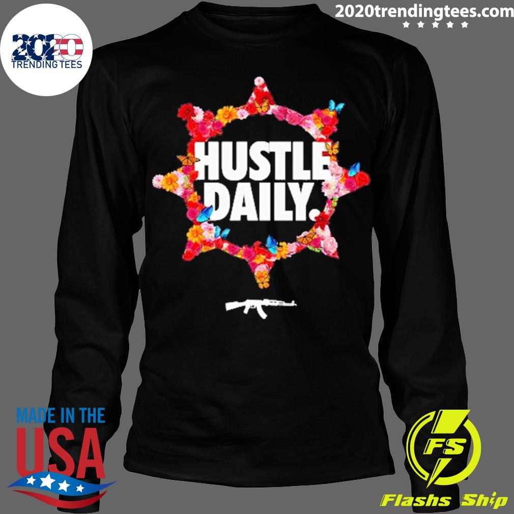 Official hustle Daily Rose Circle - Adult & Kids T-Shirts, Sweatshirts & Hoodies apparel design preview 4