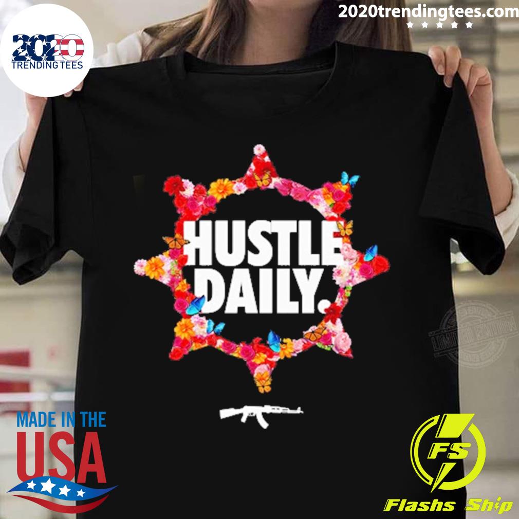 Official hustle Daily Rose Circle - Adult & Kids T-Shirts, Sweatshirts & Hoodies apparel design preview 1