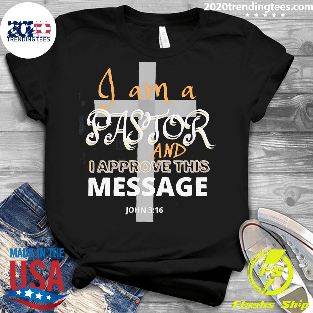 Official I Am A Pastor And Approve This Message - Adult & Kids T-Shirts, Sweatshirts & Hoodies apparel design preview 3