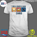 Official I Am A Simple Man Chris Vintage - Adult & Kids T-Shirts, Sweatshirts & Hoodies apparel design preview 1