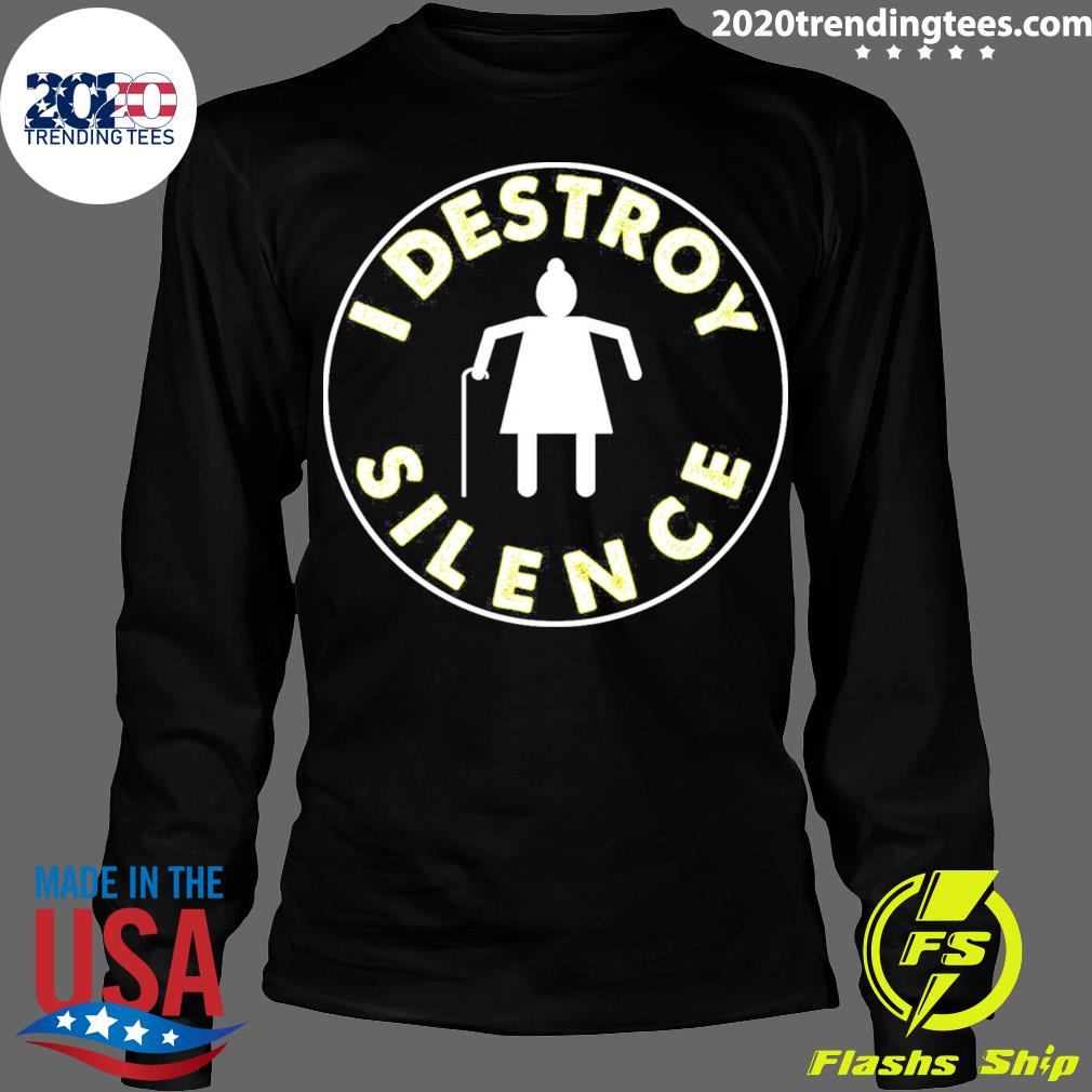 Official i Destroy Silence Funny - Adult & Kids T-Shirts, Sweatshirts & Hoodies apparel design preview 4