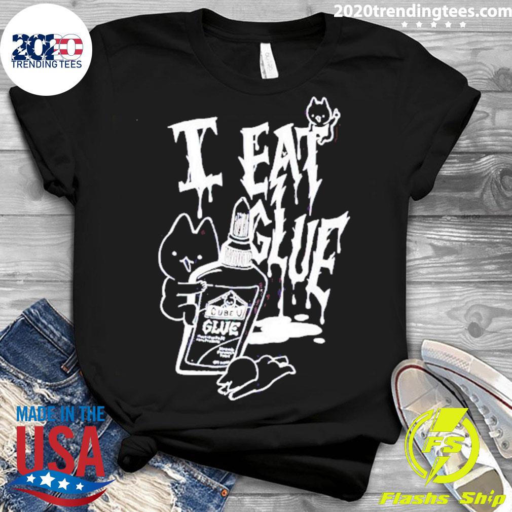 Official i Eat Glue - Adult & Kids T-Shirts, Sweatshirts & Hoodies apparel design preview 3