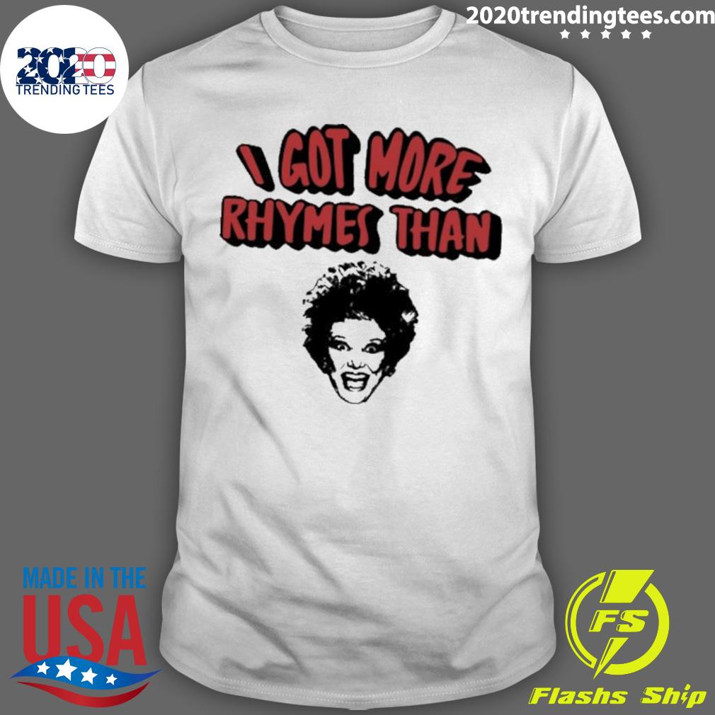 Official i Got More Rhymes Than - Adult & Kids T-Shirts, Sweatshirts & Hoodies apparel design preview 1