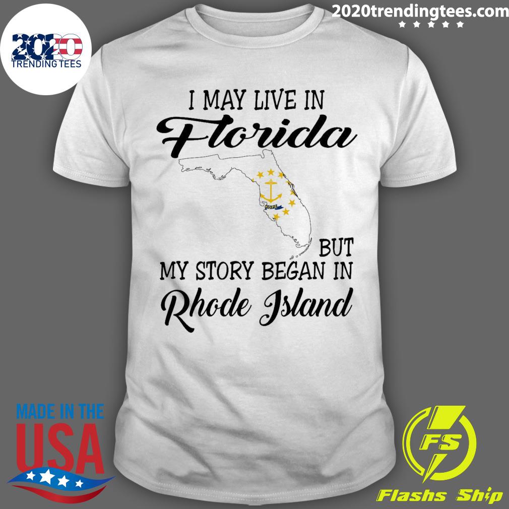 Official i May Live in Florida But My Story Began - Adult & Kids T-Shirts, Sweatshirts & Hoodies apparel design preview 1