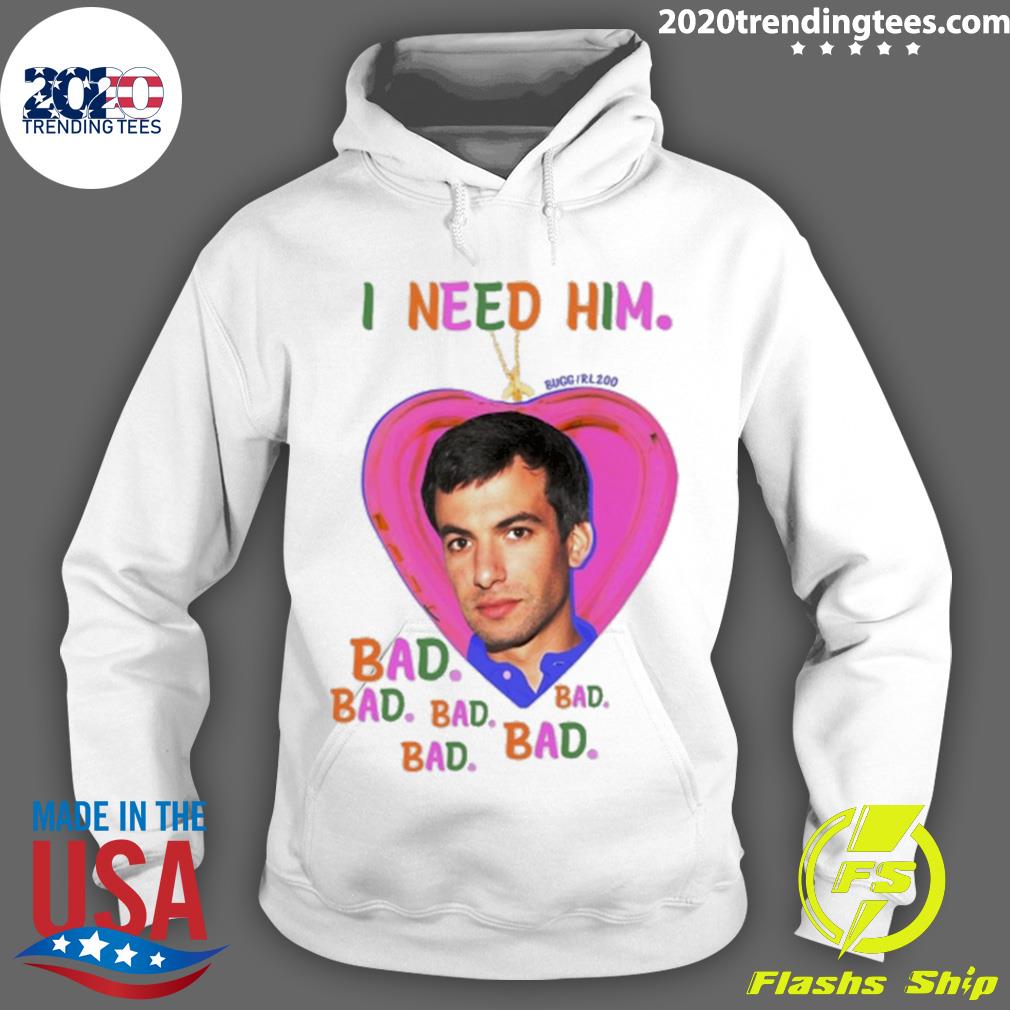 Official i Need Him Bad - Adult & Kids T-Shirts, Sweatshirts & Hoodies apparel design preview 2