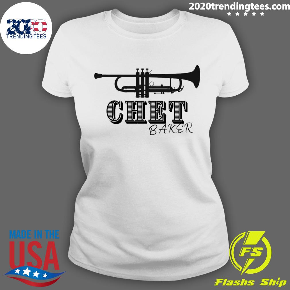 Official iconic Instrument Design Chet Baker - Adult & Kids T-Shirts, Sweatshirts & Hoodies apparel design preview 3