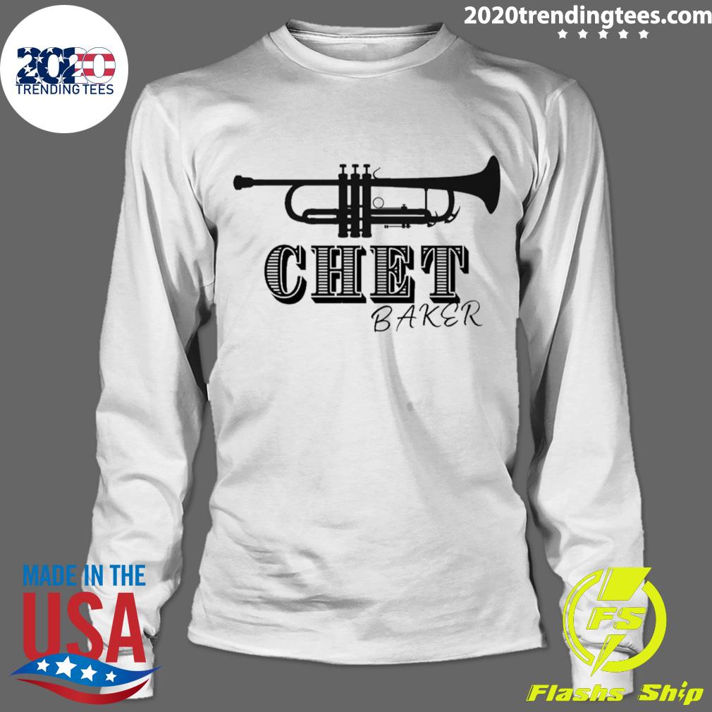 Official iconic Instrument Design Chet Baker - Adult & Kids T-Shirts, Sweatshirts & Hoodies apparel design preview 4