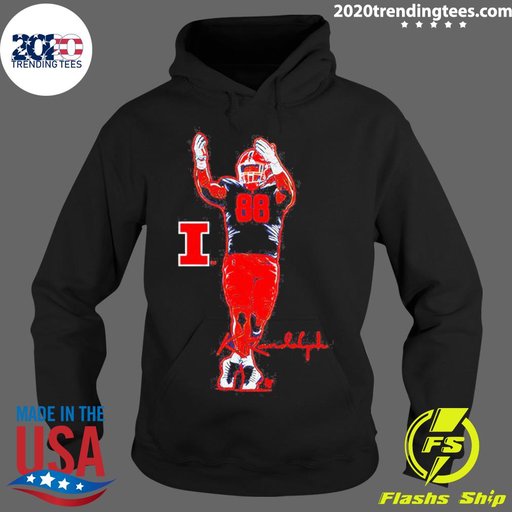 Official illinois Football Keith Randolph Superstar - Adult & Kids T-Shirts, Sweatshirts & Hoodies apparel design preview 2