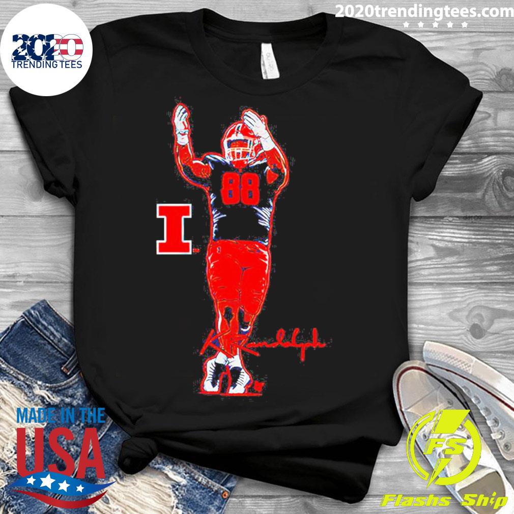 Official illinois Football Keith Randolph Superstar - Adult & Kids T-Shirts, Sweatshirts & Hoodies apparel design preview 3