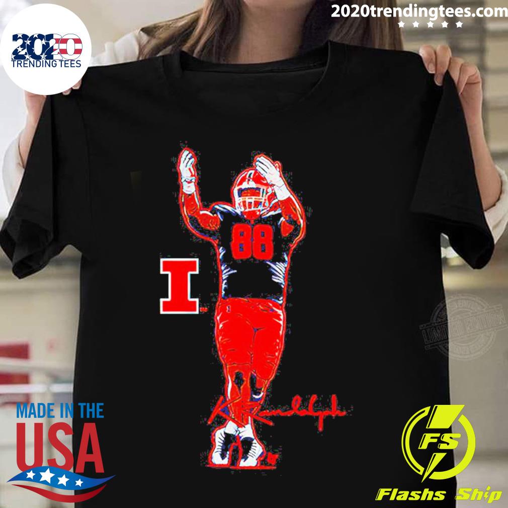Official illinois Football Keith Randolph Superstar - Adult & Kids T-Shirts, Sweatshirts & Hoodies apparel design preview 1