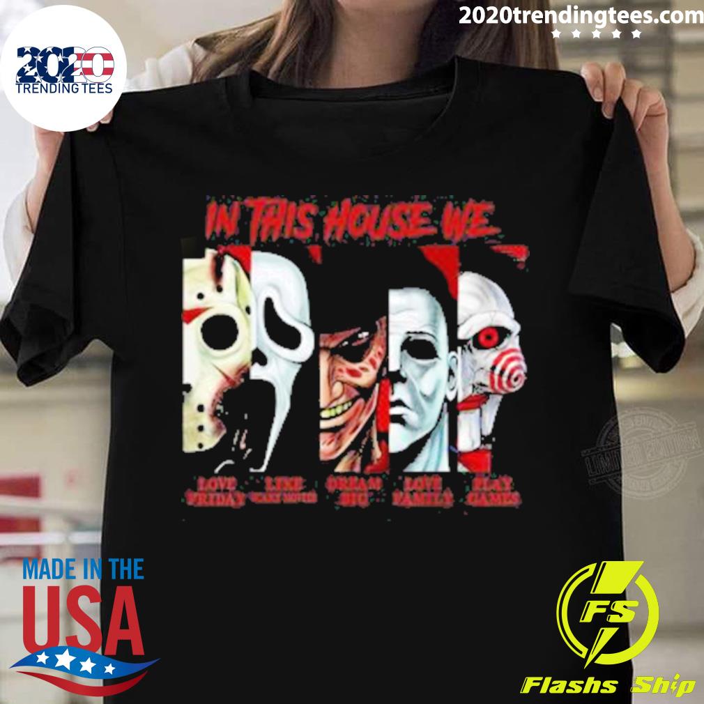 Official in This House We Love Halloween - Adult & Kids T-Shirts, Sweatshirts & Hoodies apparel design preview 1