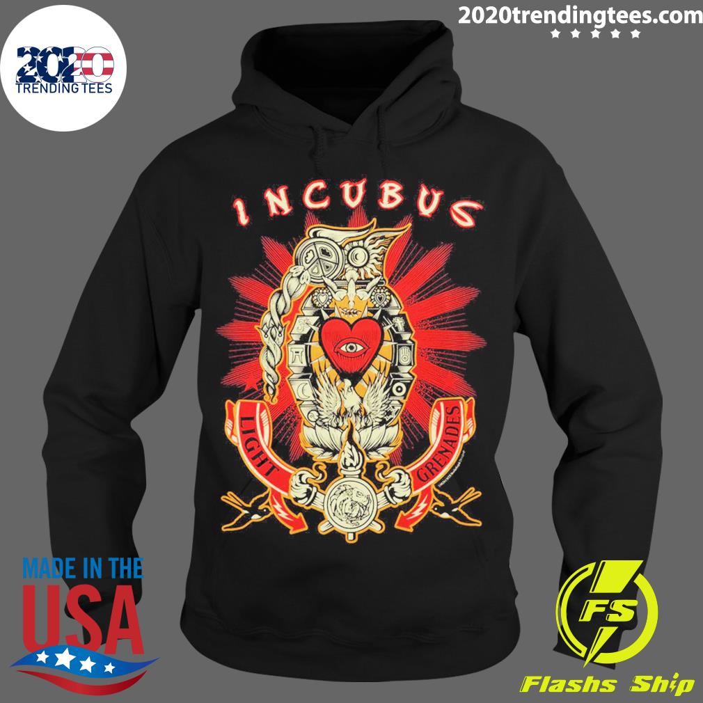 Official incubus Light Grenades - Adult & Kids T-Shirts, Sweatshirts & Hoodies apparel design preview 2