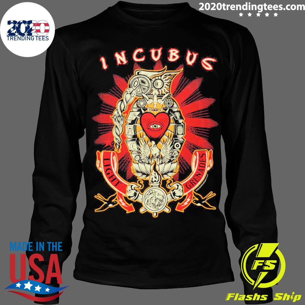 Official incubus Light Grenades - Adult & Kids T-Shirts, Sweatshirts & Hoodies apparel design preview 4