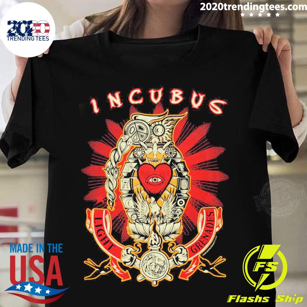 Official incubus Light Grenades - Adult & Kids T-Shirts, Sweatshirts & Hoodies apparel design preview 1