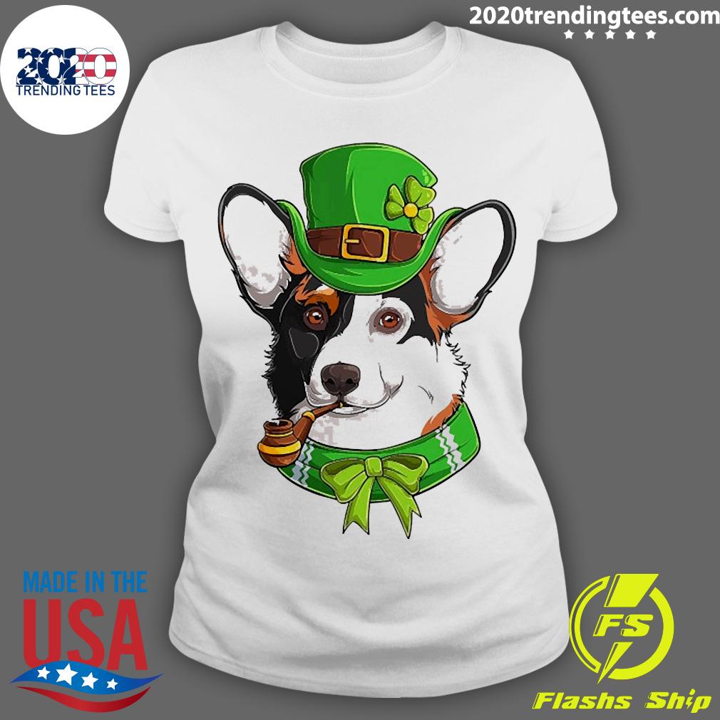 Official Irish Corgi St Patrick's Day Funny - Adult & Kids T-Shirts, Sweatshirts & Hoodies apparel design preview 3