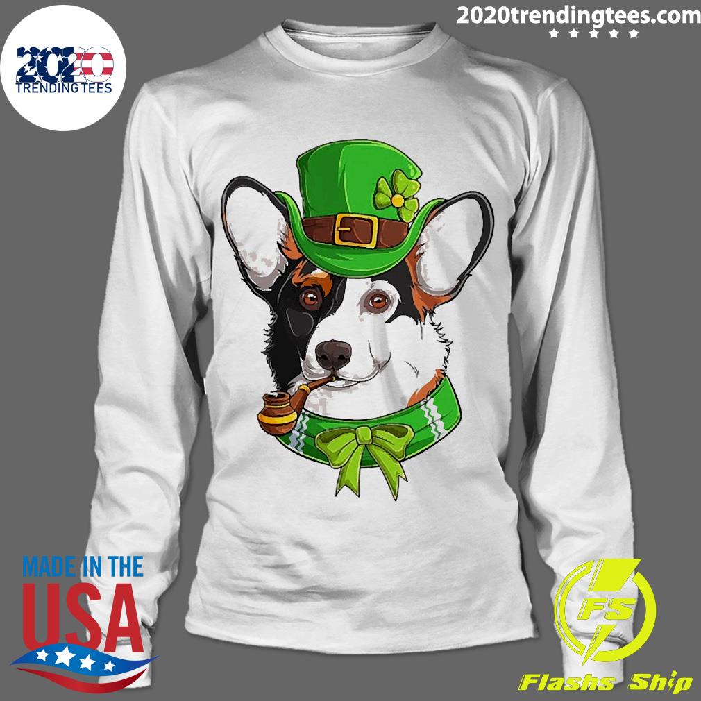 Official Irish Corgi St Patrick's Day Funny - Adult & Kids T-Shirts, Sweatshirts & Hoodies apparel design preview 4
