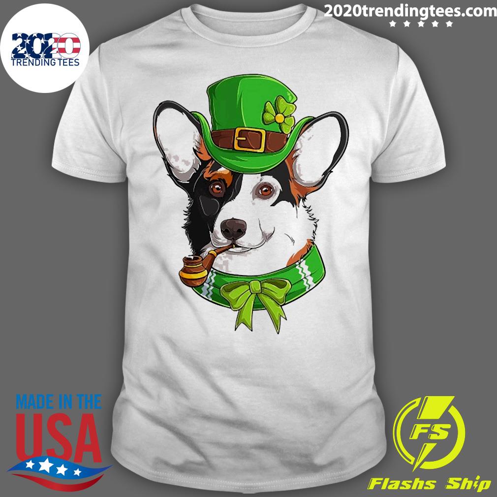 Official Irish Corgi St Patrick's Day Funny - Adult & Kids T-Shirts, Sweatshirts & Hoodies apparel design preview 1