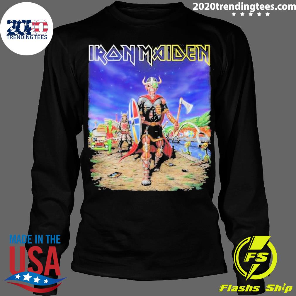 Official iron maiden the future past 2023 tour nordic - Adult & Kids T-Shirts, Sweatshirts & Hoodies apparel design preview 4