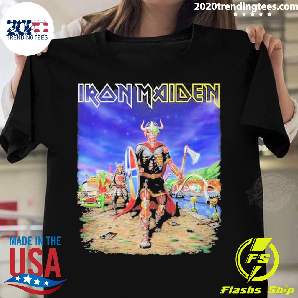 Official iron maiden the future past 2023 tour nordic - Adult & Kids T-Shirts, Sweatshirts & Hoodies apparel design preview 1
