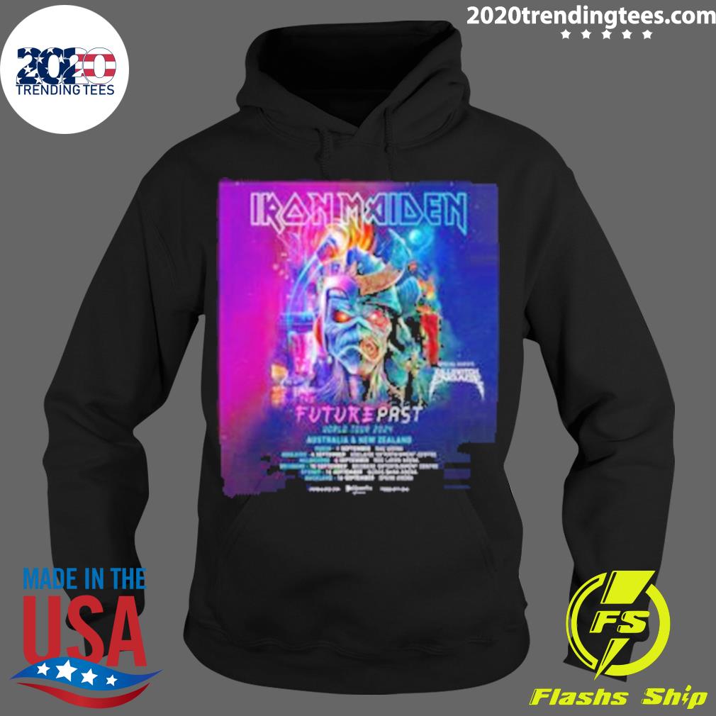 Official iron Maiden The Future Past World Tour 2024 - Adult & Kids T-Shirts, Sweatshirts & Hoodies apparel design preview 2