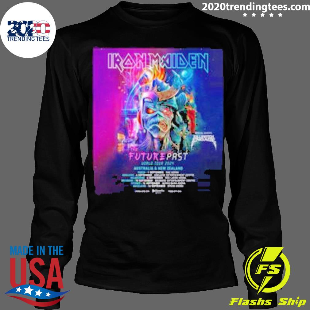 Official iron Maiden The Future Past World Tour 2024 - Adult & Kids T-Shirts, Sweatshirts & Hoodies apparel design preview 4