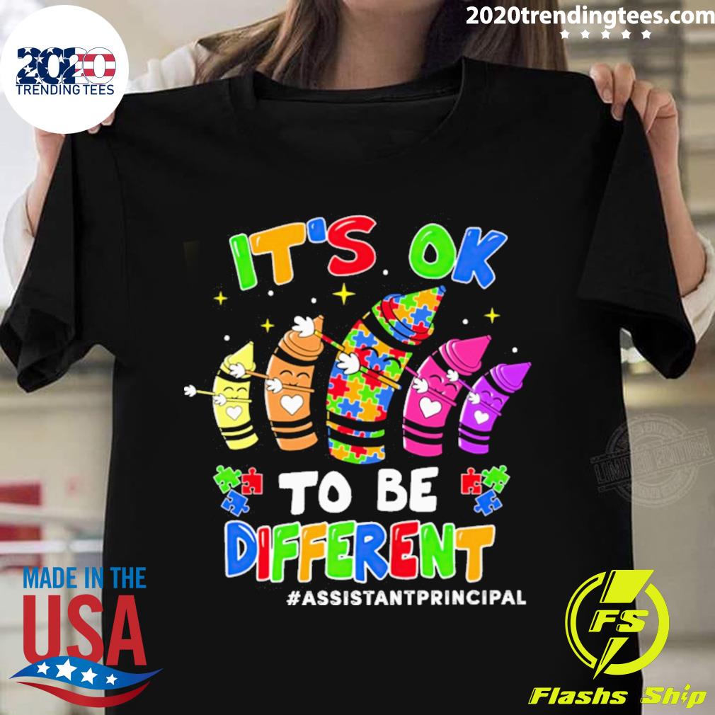 Official it's Ok To Be Different Assistant Principal - Adult & Kids T-Shirts, Sweatshirts & Hoodies apparel design preview 1
