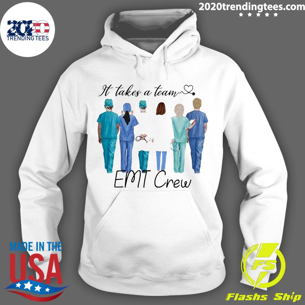 Official It Takes A Team EMT Crew - Adult & Kids T-Shirts, Sweatshirts & Hoodies apparel design preview 2