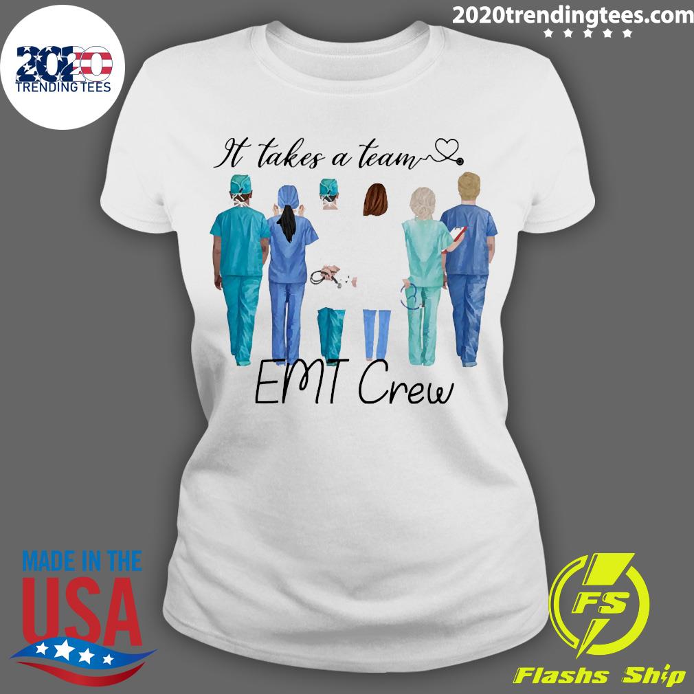 Official It Takes A Team EMT Crew - Adult & Kids T-Shirts, Sweatshirts & Hoodies apparel design preview 3