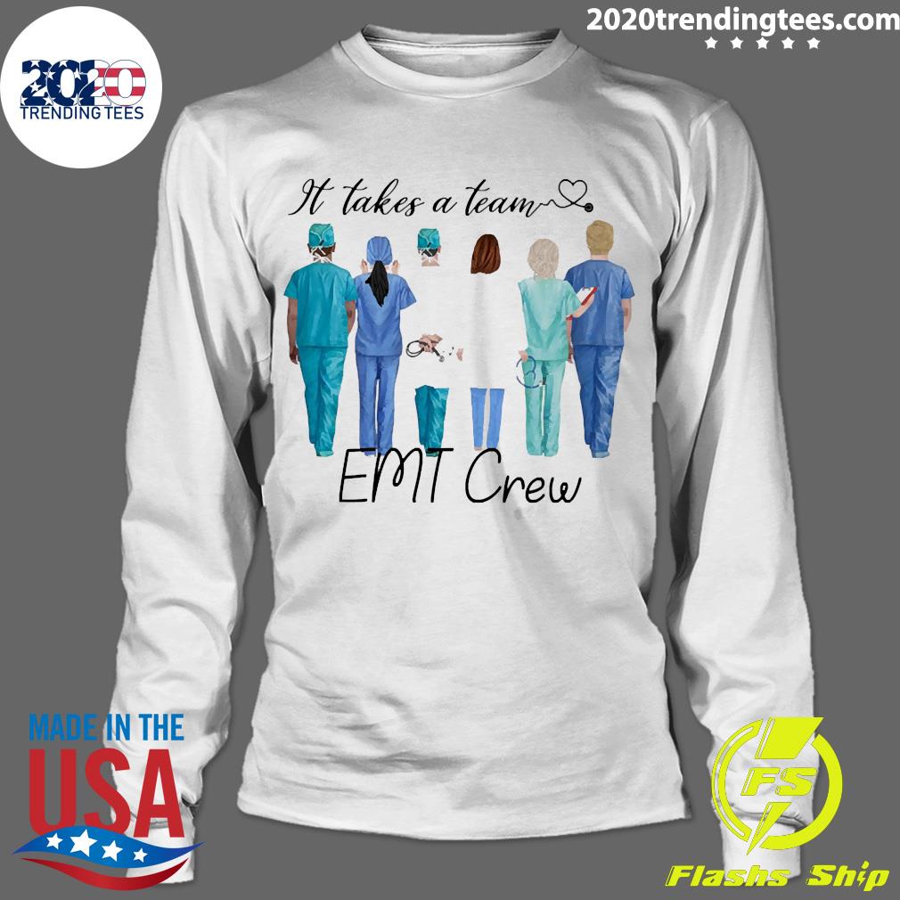 Official It Takes A Team EMT Crew - Adult & Kids T-Shirts, Sweatshirts & Hoodies apparel design preview 4
