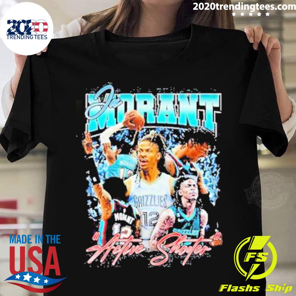 Official ja Morant Memphis Grizzlies Active Shooter - Adult & Kids T-Shirts, Sweatshirts & Hoodies apparel design preview 1