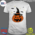Official jack-o'-lantern Witches Hat And Bats - Adult & Kids T-Shirts, Sweatshirts & Hoodies apparel design preview 1