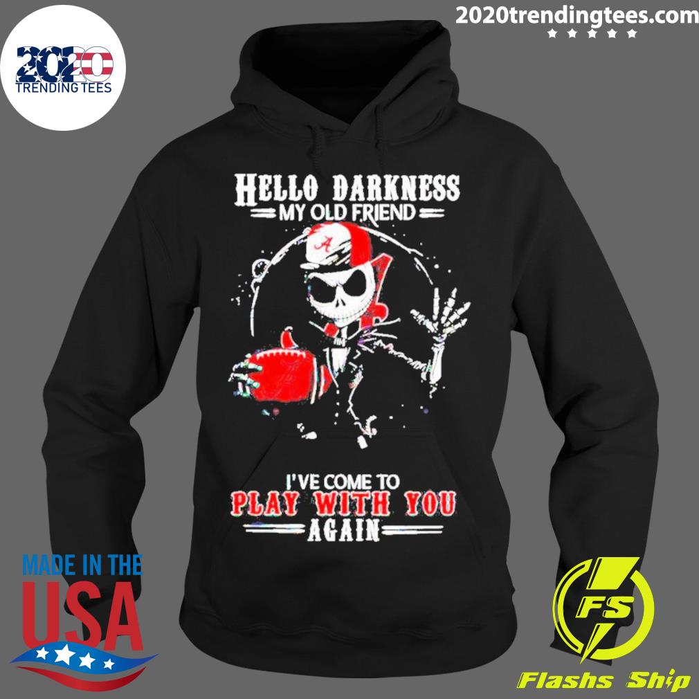 Official jack Skellington Alabama Crimson Tide Hello - Adult & Kids T-Shirts, Sweatshirts & Hoodies apparel design preview 2