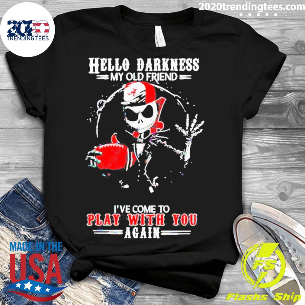 Official jack Skellington Alabama Crimson Tide Hello - Adult & Kids T-Shirts, Sweatshirts & Hoodies apparel design preview 3