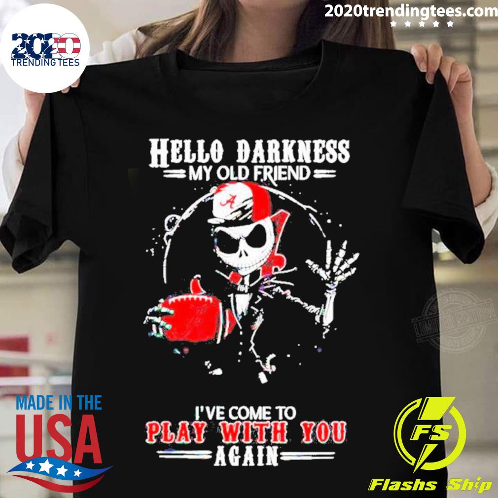 Official jack Skellington Alabama Crimson Tide Hello - Adult & Kids T-Shirts, Sweatshirts & Hoodies apparel design preview 1