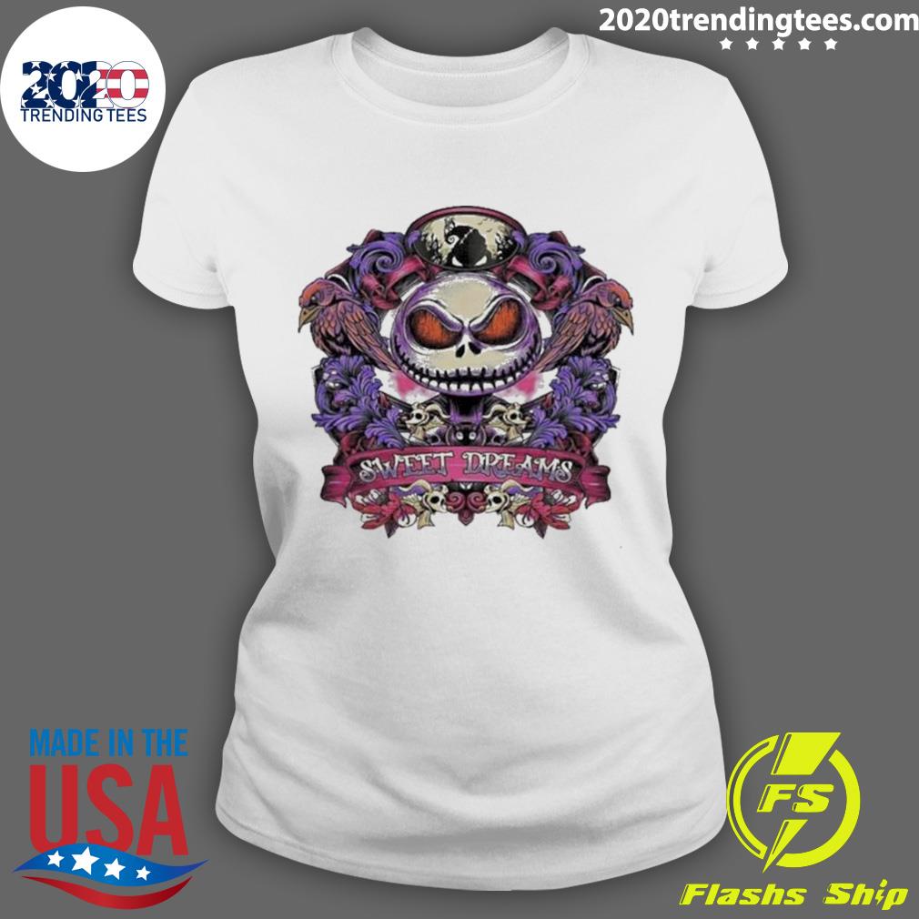 Official jack Skellington Sweet Dreams 2023 - Adult & Kids T-Shirts, Sweatshirts & Hoodies apparel design preview 3