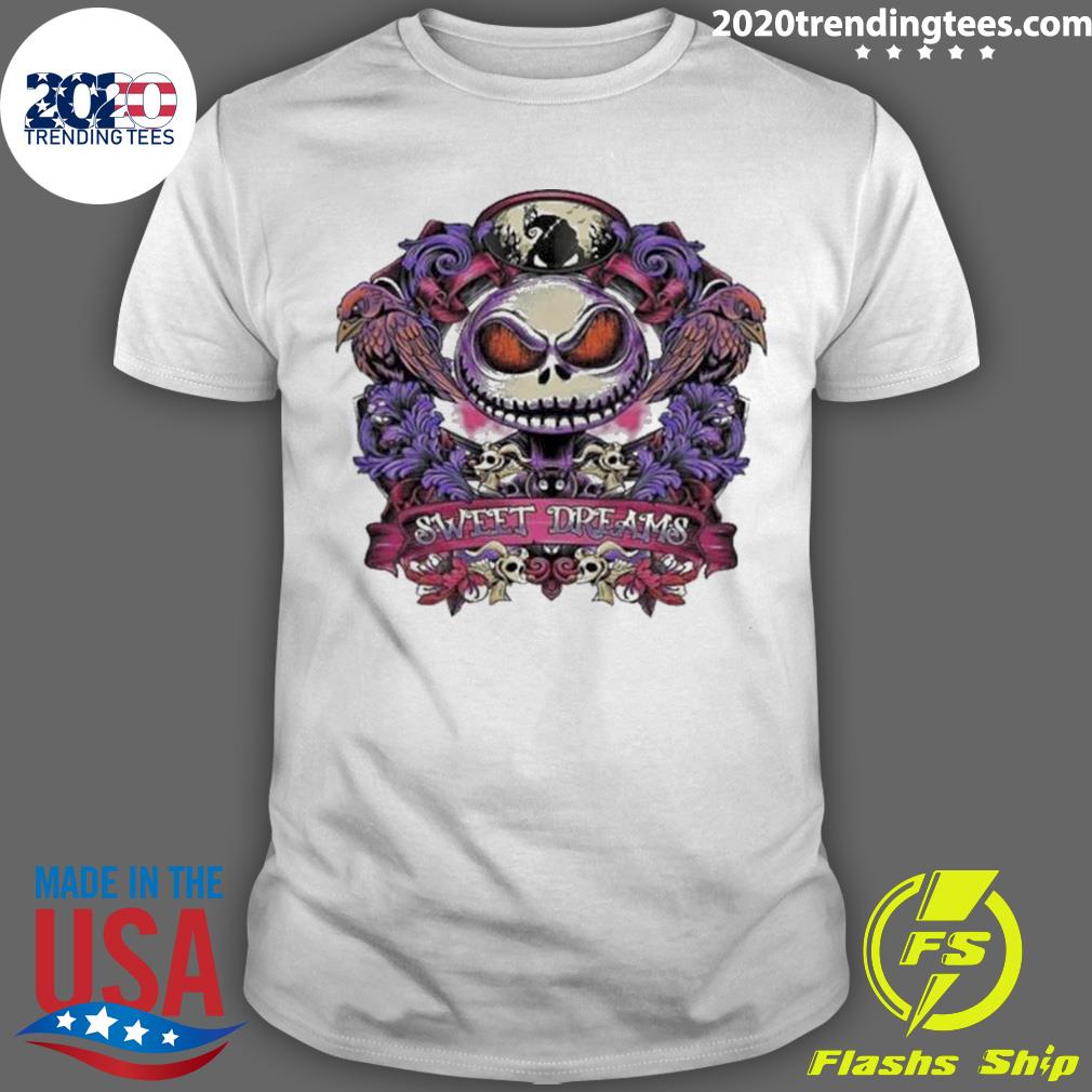 Official jack Skellington Sweet Dreams 2023 - Adult & Kids T-Shirts, Sweatshirts & Hoodies apparel design preview 1