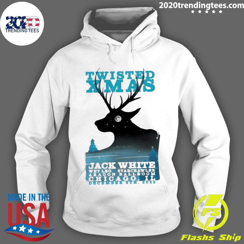 Official jack White Twisted Xmas - Adult & Kids T-Shirts, Sweatshirts & Hoodies apparel design preview 2