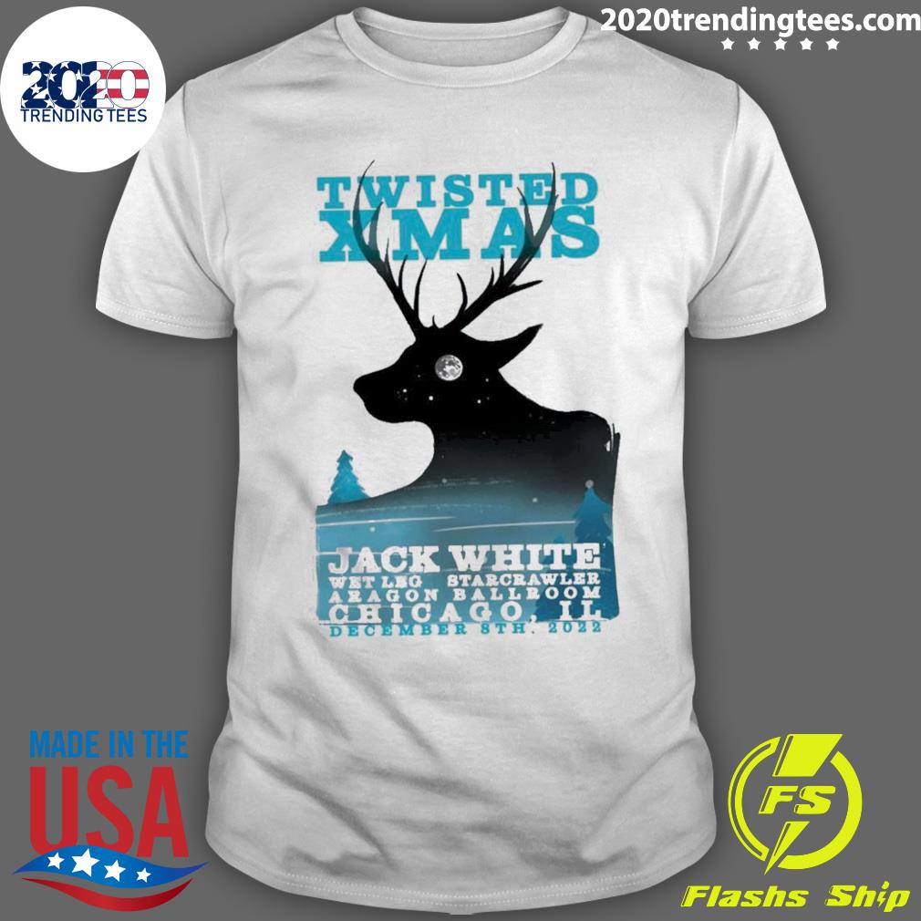 Official jack White Twisted Xmas - Adult & Kids T-Shirts, Sweatshirts & Hoodies apparel design preview 1