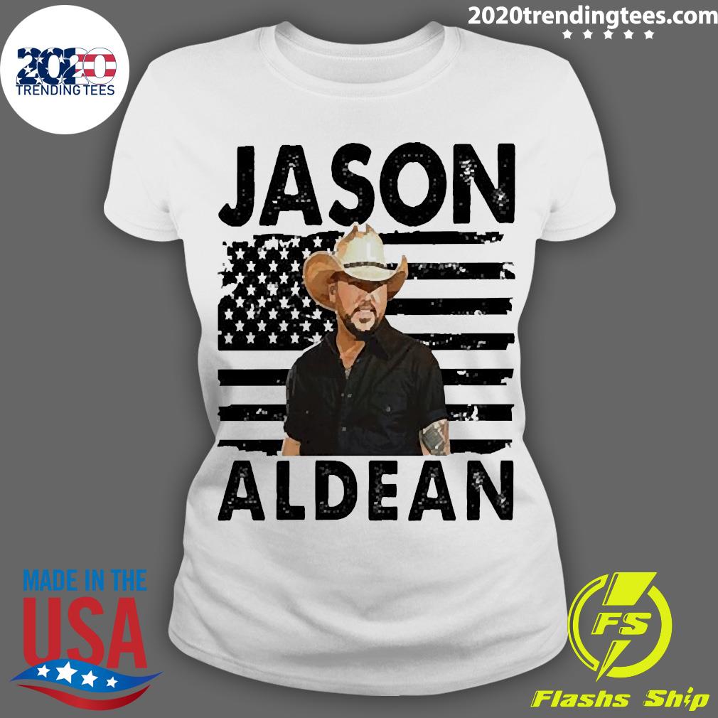 Official Jason Aldean American Flag - Adult & Kids T-Shirts, Sweatshirts & Hoodies apparel design preview 3