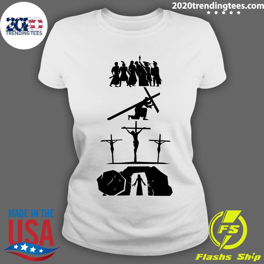 Official Jesus He Is Risen - Adult & Kids T-Shirts, Sweatshirts & Hoodies apparel design preview 3