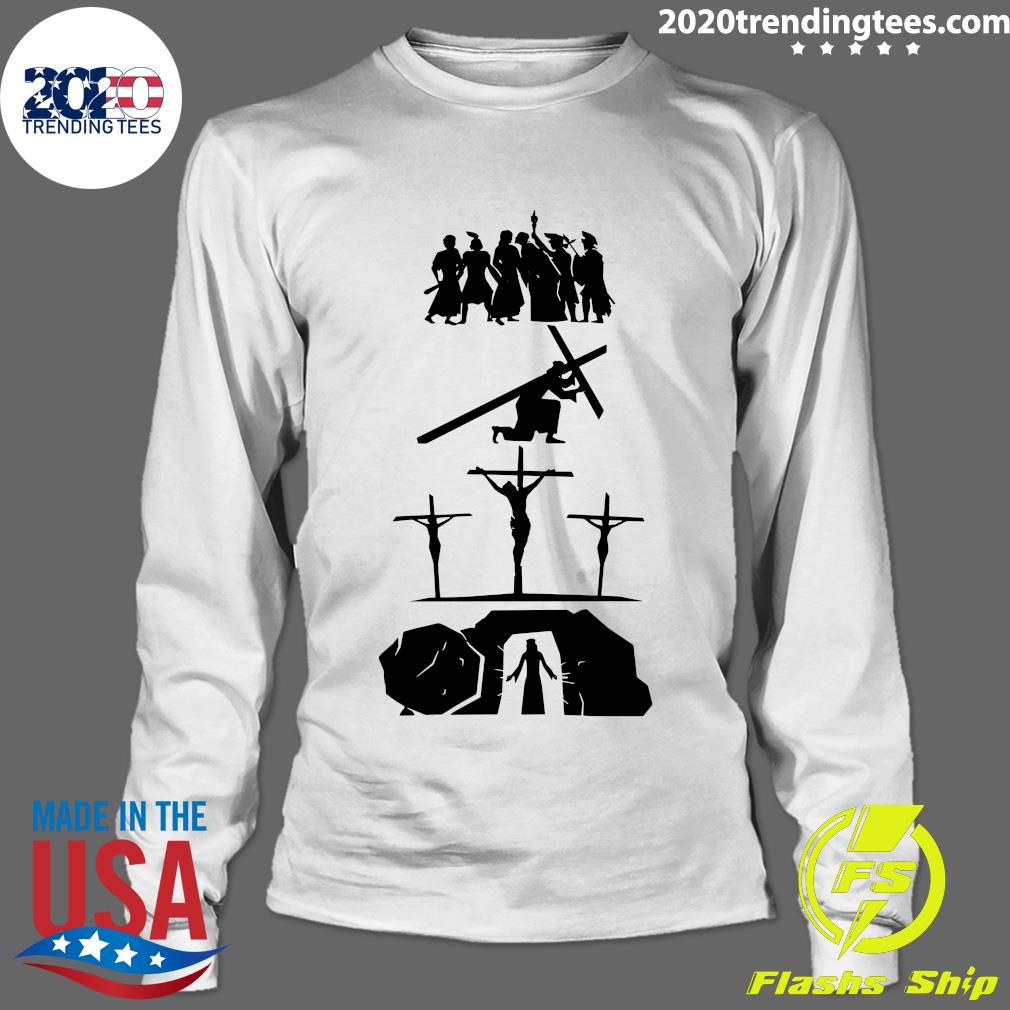 Official Jesus He Is Risen - Adult & Kids T-Shirts, Sweatshirts & Hoodies apparel design preview 4