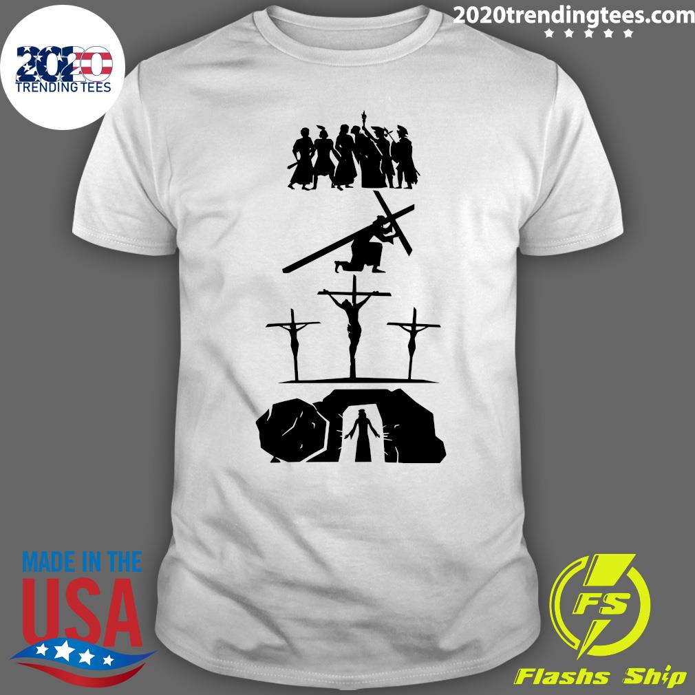 Official Jesus He Is Risen - Adult & Kids T-Shirts, Sweatshirts & Hoodies apparel design preview 1