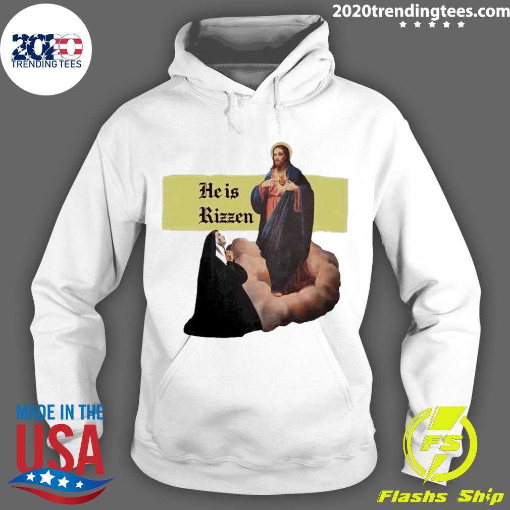 Official jesus He Is Rizzen - Adult & Kids T-Shirts, Sweatshirts & Hoodies apparel design preview 2