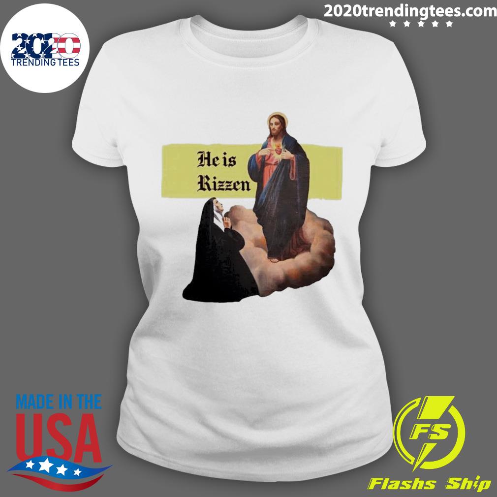 Official jesus He Is Rizzen - Adult & Kids T-Shirts, Sweatshirts & Hoodies apparel design preview 3