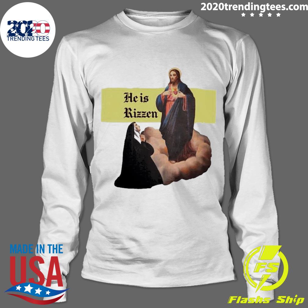 Official jesus He Is Rizzen - Adult & Kids T-Shirts, Sweatshirts & Hoodies apparel design preview 4