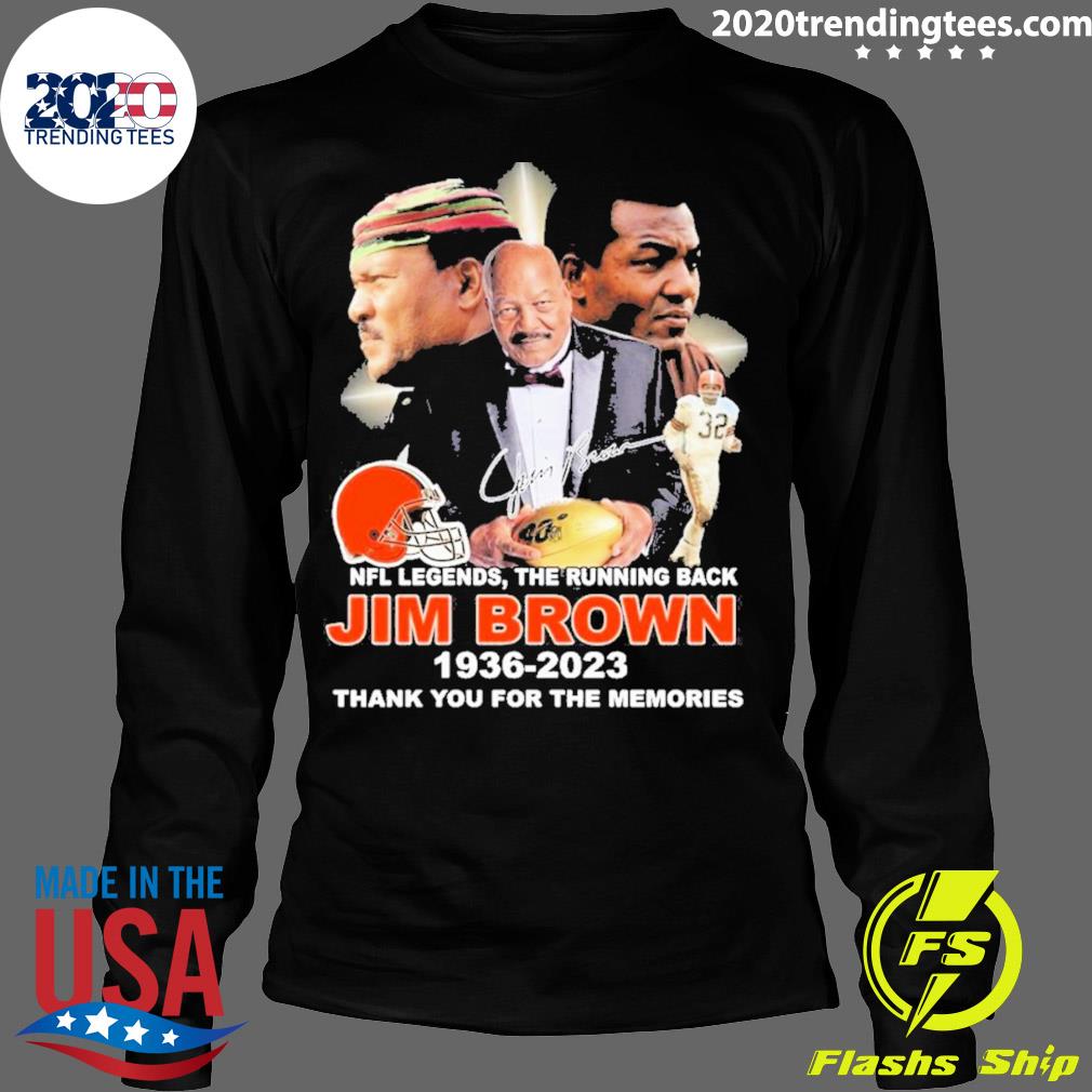Official jim Brown Cleveland Browns 1936-2023 Thank - Adult & Kids T-Shirts, Sweatshirts & Hoodies apparel design preview 4